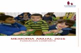 MEMORIA ANUAL 2016 - Fundación Comparte