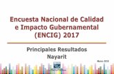 Encuesta Nacional de Calidad e Impacto Gubernamental (ENCIG).