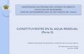 CONSTITUYENTES EN EL AGUA RESIDUAL (Parte II)