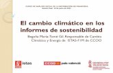 El cambio climático en los informes de sostenibilidad