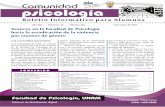 Comunidad Psicología, Boletín Informativo para Alumnos ...