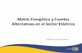 Matriz Energética y Fuentes Alternativas en el Sector ...