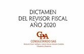 DICTAMEN DEL REVISOR FISCAL AÑO 2020