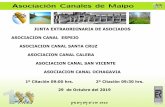 JUNTA EXTRAORDINARIA DE ASOCIADOS ASOCIACION CANAL …