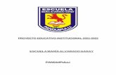 PROYECTO EDUCATIVO INSTITUCIONAL 2021-2022 ESCUELA …