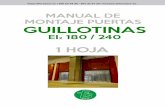 MANUAL DE MONTAJE PUERTAS GUILLOTINAS - Forsa Sur