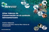 Altos Valores de Conservación en el contexto latinoamericano