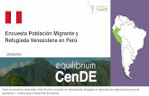 Encuesta Población Migrante y Refugiada Venezolana en Perú