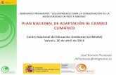 PLAN NACIONAL DE ADAPTACIÓN AL CAMBIO CLIMÁTICO