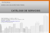CATÁLOGO DE SERVICIOS - Mx Integral