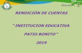 RENDICIÓN DE CUENTAS INSTITUCION EDUCATIVA PATIO …