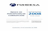 ÍNDICE DE 2008 PERCEPCIÓN DE CORRUPCIÓN