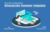 BOLETÍN TECNOLÓGICO Interacción humano-máquina