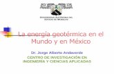 La energía geotérmica en el Mundo y en México