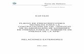 E19-0120 PLIEGO DE PRESCRIPCIONES CONTRATACIÓN DE UN ...