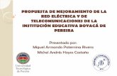 PROPUESTA DE MEJORAMIENTO DE LA RED ELÉCTRICA Y DE ...