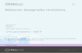 Materia: Geografía Histórica