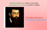 RENACIMIENTO: SIGLO XVI (16): Garcilaso de la Vega (¿1501 ...