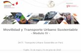 Movilidad y Transporte Urbano Sustentable