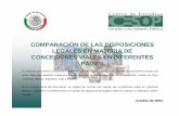 COMPARACIÓN DE LAS DISPOSICIONES LEGALES EN MATERIA DE …