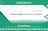 Expresión Vocal y Canto