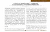 Ketamina Epidural para Analgesia Postoperatoria de Miembro ...