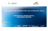 INFORME DE RENDICIÓN DE CUENTAS 2015 REGISTRO MERCANTIL ...