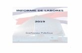 Informe de labores 2019 Defensa Pública)