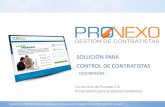 PRONEXO - Presentación de solución para control de ...