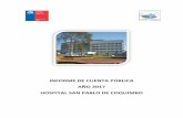 INFORME DE CUENTA PÚBLICA AÑO 2017 HOSPITAL SAN …
