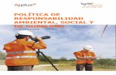 POLÍTICA DE RESPONSABILIDAD AMBIENTAL, SOCIAL Y DE …