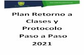 Plan Retorno a Clases y Protocolo Paso a Paso 2021