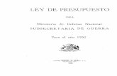 LEY DE PRESUPUESTO - bibliotecadigital.dipres.gob.cl
