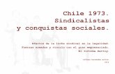 CHILE 1973. SINDICALISTAS Y CONQUISTAS SOCIALES.
