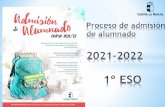 Proceso de admisión de alumnado 2019-2020 Bachillerato