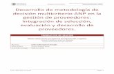 Desarrollo de metodología de decisión multicriterio ANP en ...