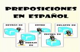 Preposiciones En español - Spanish 2