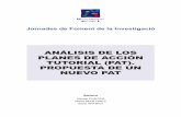 Análisis de los PlAnes de Acción TuToriAl (PAT). ProPuesTA ...