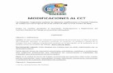 MODIFICACIONES AL CCT - sntss-sec33.org.mx