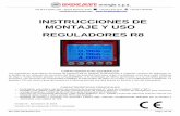 INSTRUCCIONES DE MONTAJE Y USO REGULADORES R8