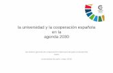 la universidad y la cooperación española en la agenda 2030