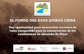 EL FONDO DEL AGUA QUIROZ CHIRA - Cooperación Suiza en Perú