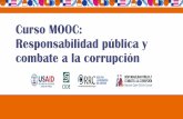 Curso MOOC: Responsabilidad pública y combate a la corrupción