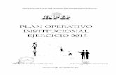 PLAN OPERATIVO INSTITUCIONAL EJERCICIO 2015
