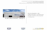 Catálogo 2021 Por especialidad - UNAM