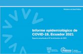 Informe epidemiológico de COVID-19, Ecuador 2021