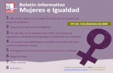 Boletín informativo Mujeres e Igualdad
