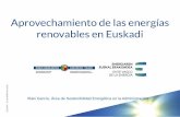 Aprovechamiento de las energías renovables en Euskadi