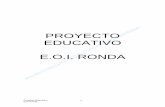 PROYECTO EDUCATIVO E.O.I. RONDA
