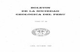 BOLETIN D-E LA SOCIEDAD GEOLOGICA DEL PERU